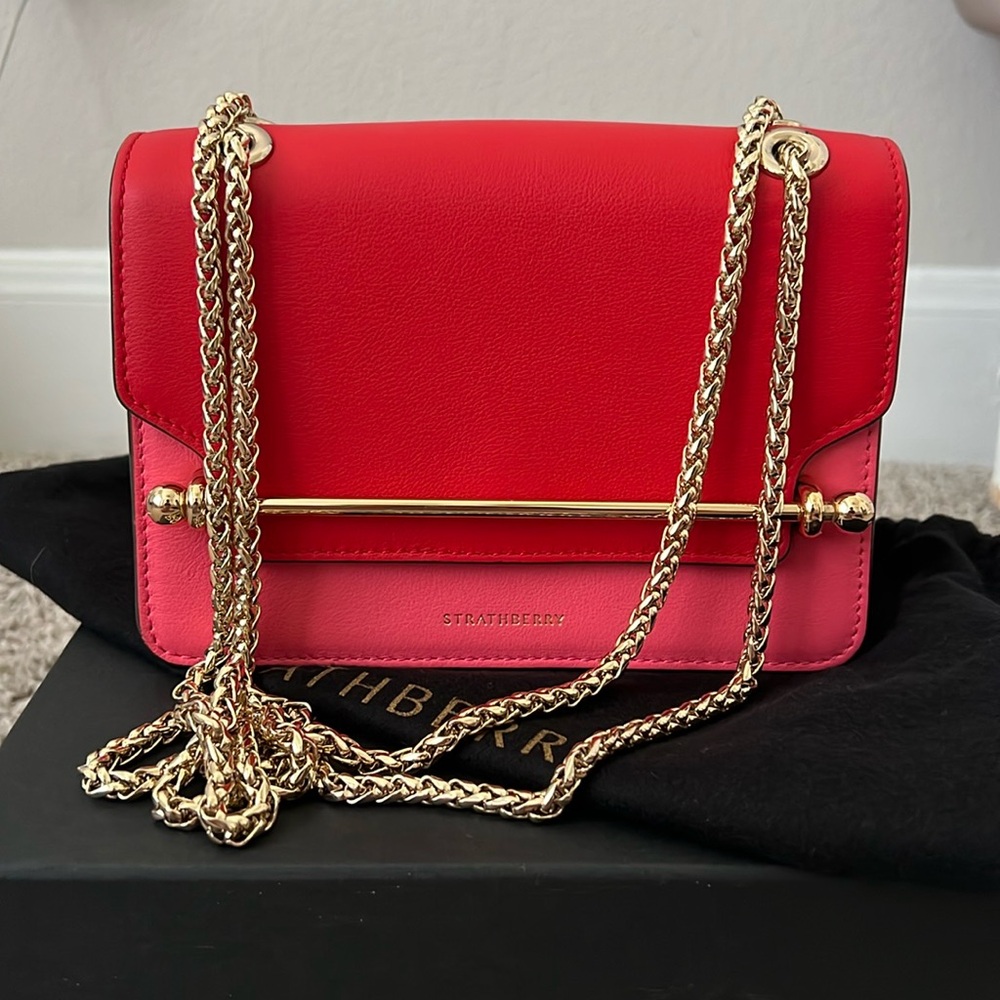 Strathberry East/West Mini Leather / Lollipop